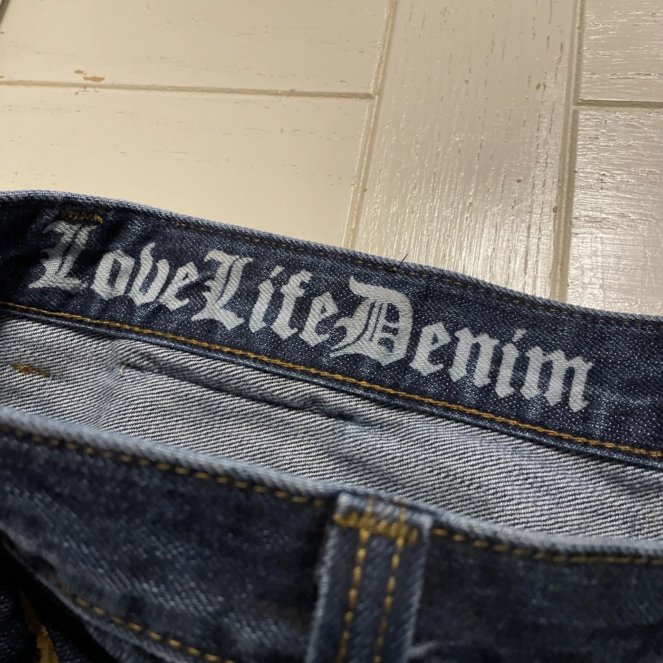 Jeans holgados vintage Y2k Azzure para hombre 36x34 pierna ancha bolsillo arte patinador grunge Foto 4 de 4