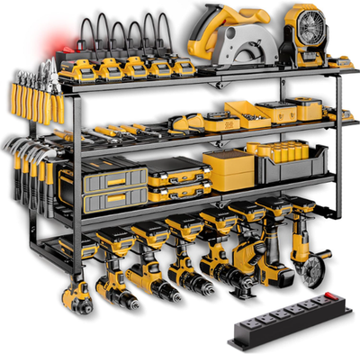 #ad Power Tool Organizer Wall Mount with Charging StationCordless Tool Organizer 8 $90.32