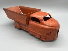 Vtg 7" Wyandotte Dump Truck Bullet Nose Toy Man Cave Pressed Steel Marx