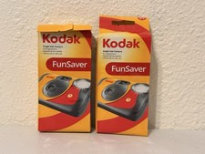 Lot Of 2 New Kodak Fun Saver Disposable 35mm 800 ISO 27 Film Camera - EXP 08/26