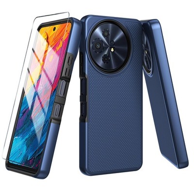 Mocotto for TCL 60 XE NXTPAPER 5G/TCL 50 XL 5G Case with Tempered Glass Blue