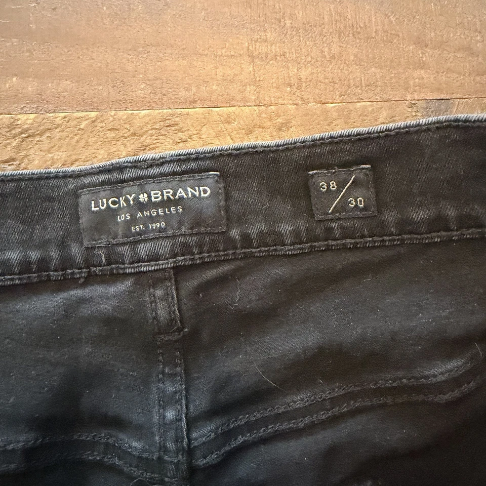 Lucky Brand 221 Straight Fit Men’s Jeans Black 38 X 30 - Image 4 of 4