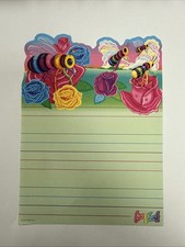 Vintage Lisa Frank Buzz The Bee Stationery Sheet