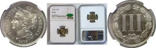 1878 3CN Nickel Three Cent Proof NGC PF-65 CAC