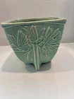 Nelson McCoy Square Aqua Blue Butterflies Planter 5 1/3”