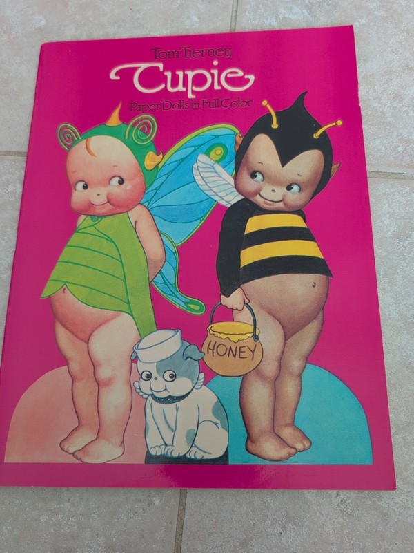 Vintage Cupie Paper Dolls In Full Color Uncut Unused 1984 - 39 Years Old