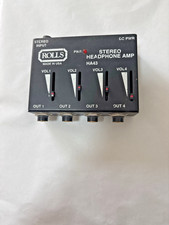 Rolls HA43 Stereo Headphone Amplifier 4 Channel Pro Audio   Untested Vintage