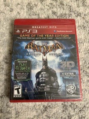 Batman: Arkham Asylum - Game of the Year Edition (Sony PlayStation 3, 2010) NEW