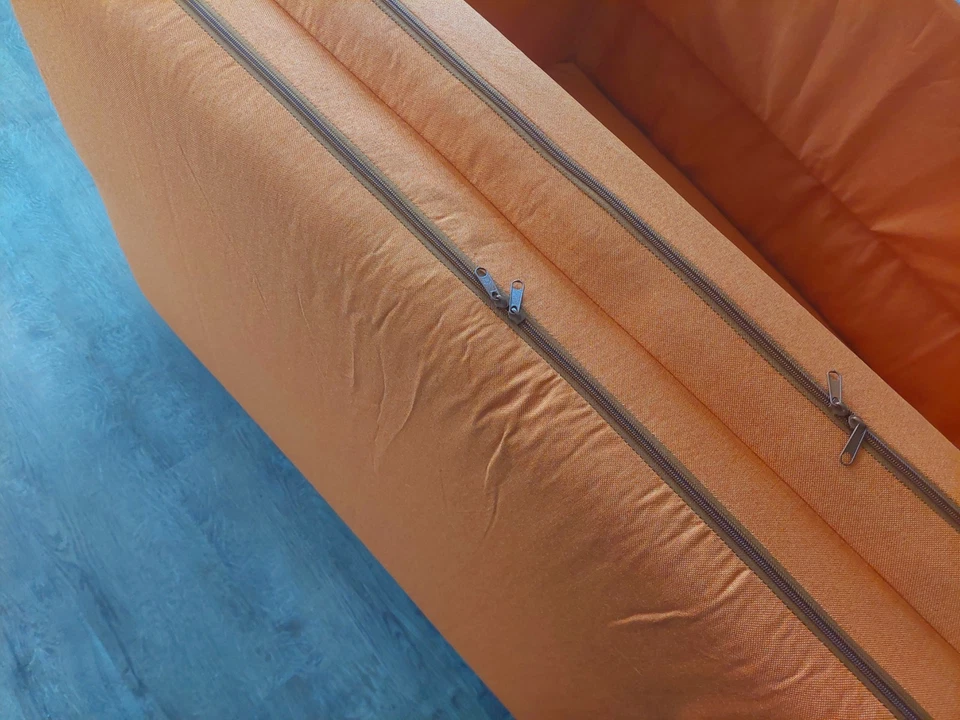 VidaXL 2er Boden Schlafsofa Orange BRANDNEU Real Farbe Intensiver + Kräftiger ! - Bild 3 von 3