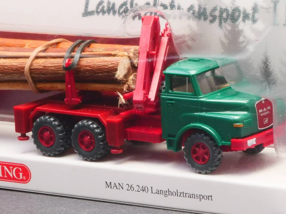 Kleine-Wiking-Laden Langholztransport III MAN 26.240 993x wie NEU! OVP 1707-20-3 - Bild 4 von 4