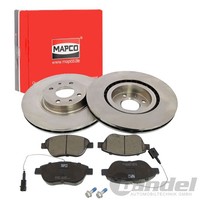 Mapco Bremsscheiben 284Mm + BelÄGe Vorne Passend FüR Abarth 500 Fiat Bravo Doblo