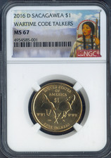 2016-D Sacagawea Dollar NGC MS67 Quality