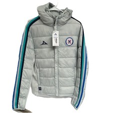 Cruz Azul Pirma 2025 C3 Winter Jacket gray Chamara Invierno Liga MX Size S
