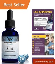 Ionic Liquid Zinc Drops - Immune Support for Kids  Adults 1.67 fl oz 