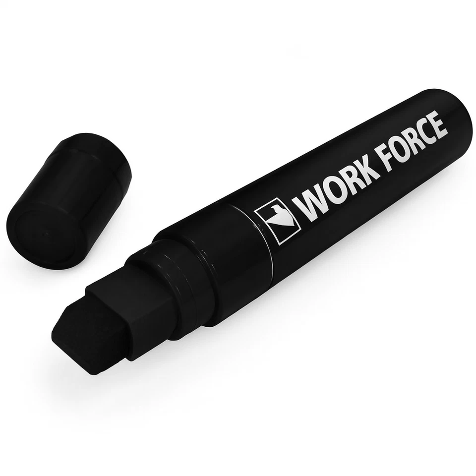 6 x BLACK Pentel N50XL Jumbo Permanent Marker Chisel Point N50XLA - image 3 of 4