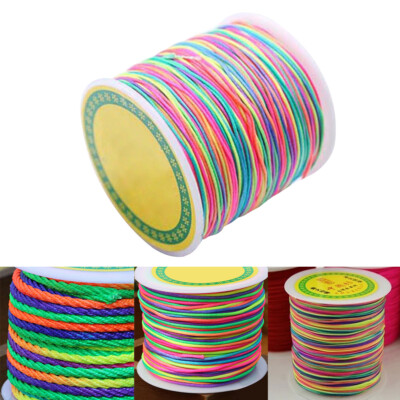 elastic beading string 100m 1mm Multicolor Gewinde Schnur Perlen Seil Perlen Str