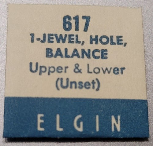 SB5: Genuine ELGIN Watch Parts | Calibers 617-680 | Wheels - Balance - Screws - Picture 6 of 30