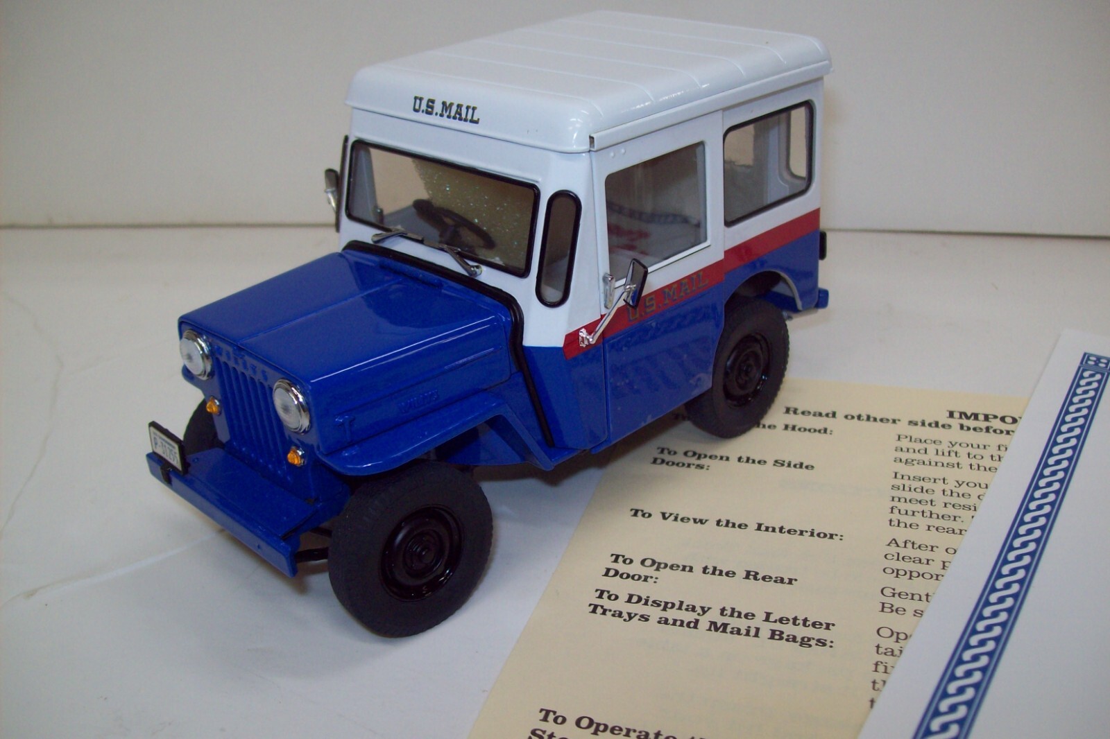 Willys Danbury mint 1954 Willys Mail Truck1/24 diecast eBay