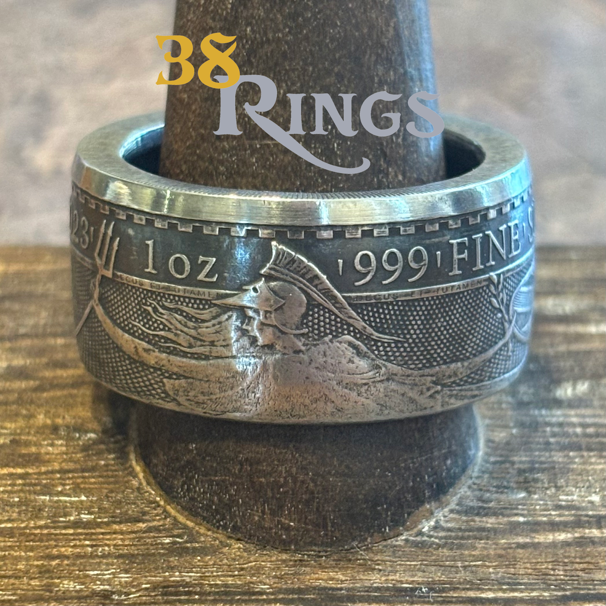 PURE SILVER Britannia COIN RING SIZES 7-18 Handmade Britain UK 
