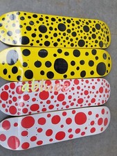 4PCS Yayoi Kusama DOTS OBSESSION Set Skateboard Maple Board Home Decoration