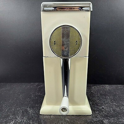 ICE-O-MAT Ice Crusher Wall Mount Tabletop White 1950s Kitchen Cocktail Bar VTG