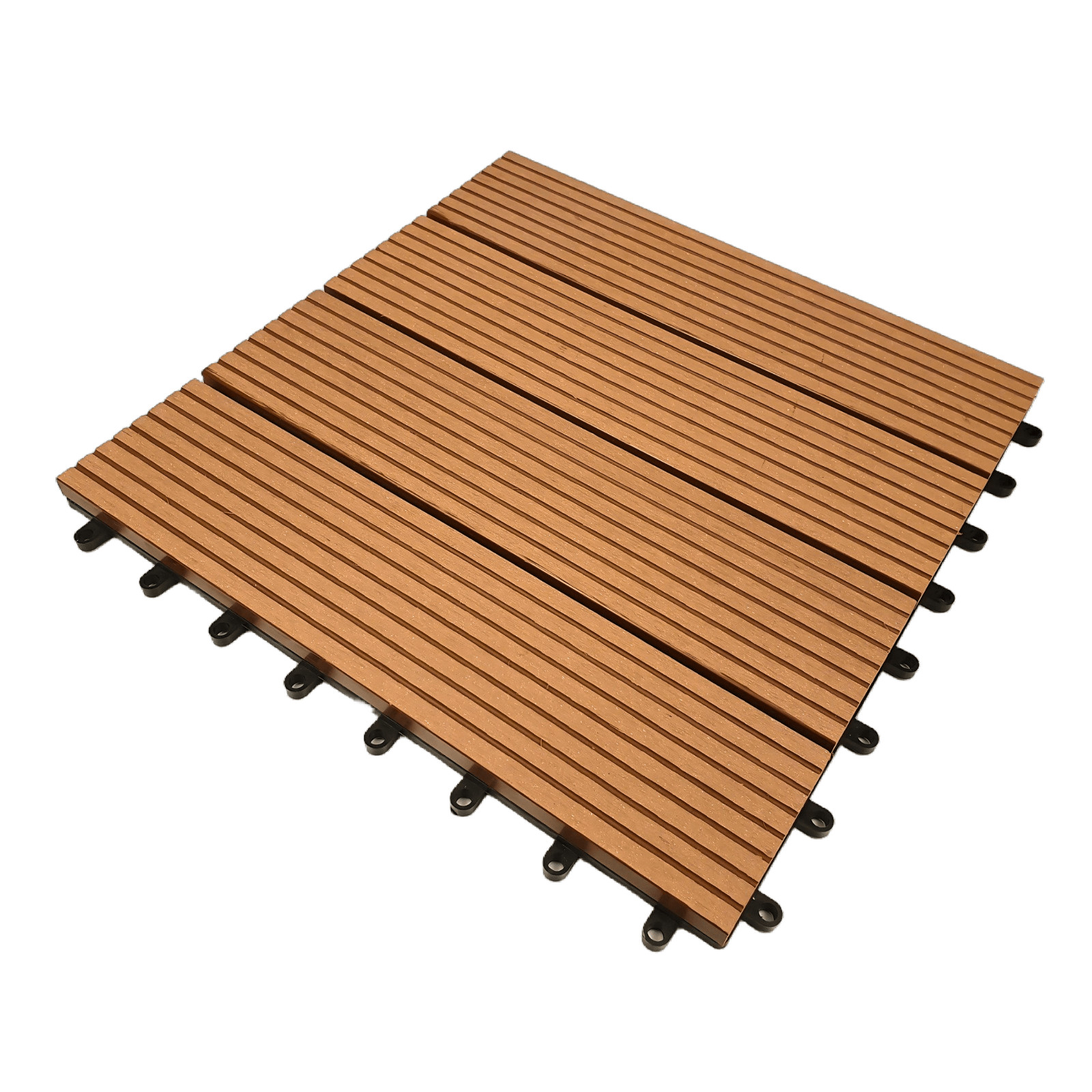 Azulejos de terraza WPC 30x30 cm plástico balcón piscina jardín tablones azulejos de clic