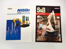 Nissan S&B25 Kompaktbagger Hanix N150-2 Minibagger 2x Prospekt