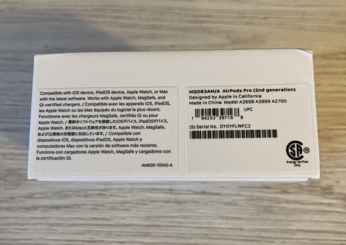 AirPods Pro 2 レシートあり PSA: AirPodsのレシートが写っているリストは信用しないでください : r