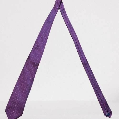 Corbata larga de seda Tom James X púrpura negra geométrica 3,5 pulgadas de ancho 67 pulgadas de largo Foto 3 de 4