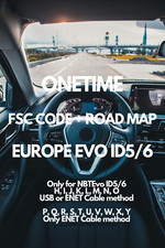 Original BMW ROAD MAP EUROPE EVO 2025 | FSC CODE + ROAD MAP | NBT EVO ID5/6