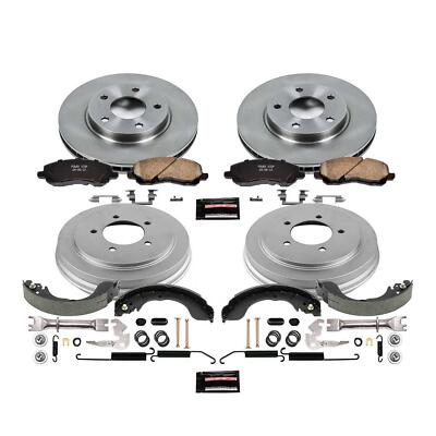 PowerStop Disc Brake Pad and Rotor / Drum Brake Shoe and Drum Kit - Front and Re