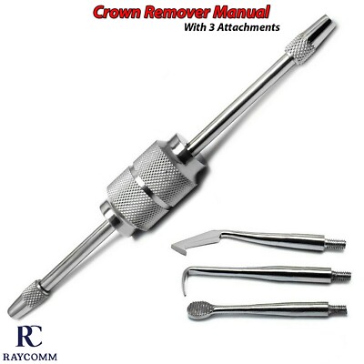 Dental Crown Remover Manual With 3 Tips Bridge Removal Restoration ...