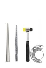 Ring Sizing Tool Metal Mandrel Measuring Rod Ring Mandrel Aluminum, Hammer