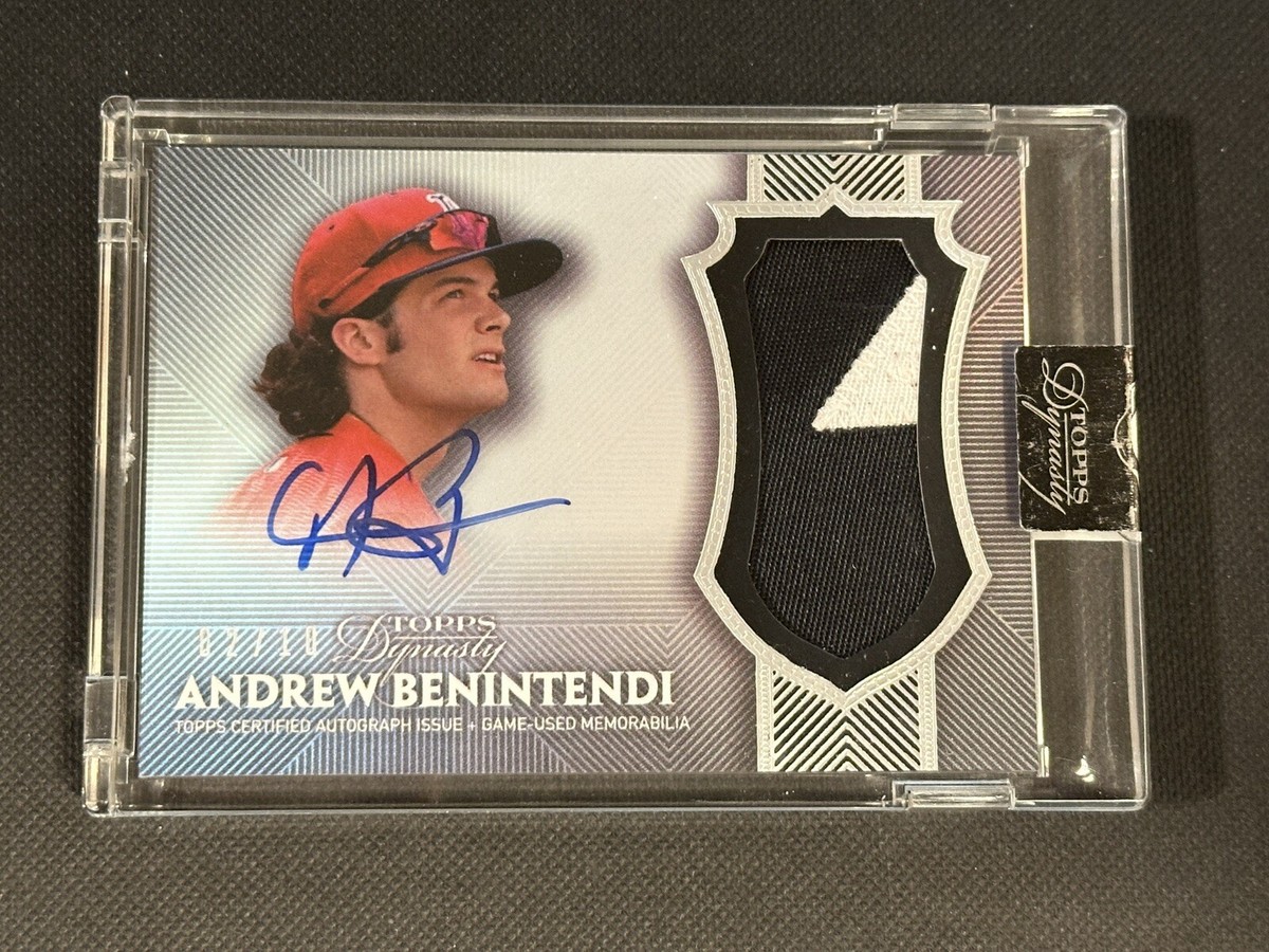 2017 Topps Dynasty ANDREW BENINTENDI Patch Auto /10 RC Boston Red
