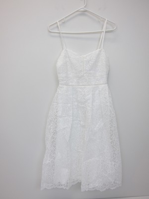 boutique embroidered strappy midi skater dress