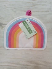 New! Rainbow Kitchen Pot Holder Spring Summer Baking Grill Cooking Quilted 