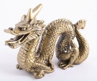 Drache Feng-Shui Kunstharz 14 X 18,5 Cm Kraft Schutz Macht StäRke GlüCksbringer
