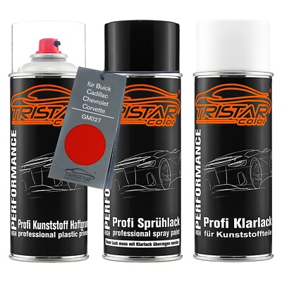 Lack Spraydosen Set Kunststoff für Buick Cadillac Chevrolet GM027 Fiery Red