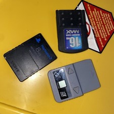 PlayStation2 Enhanced Memory Card Lot Of 3 untested