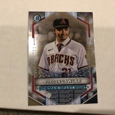 Jordan Lawson #BDN-4 Diamondbacks RC 2021 Bowman Chrome Draft Night  - #1 Pick