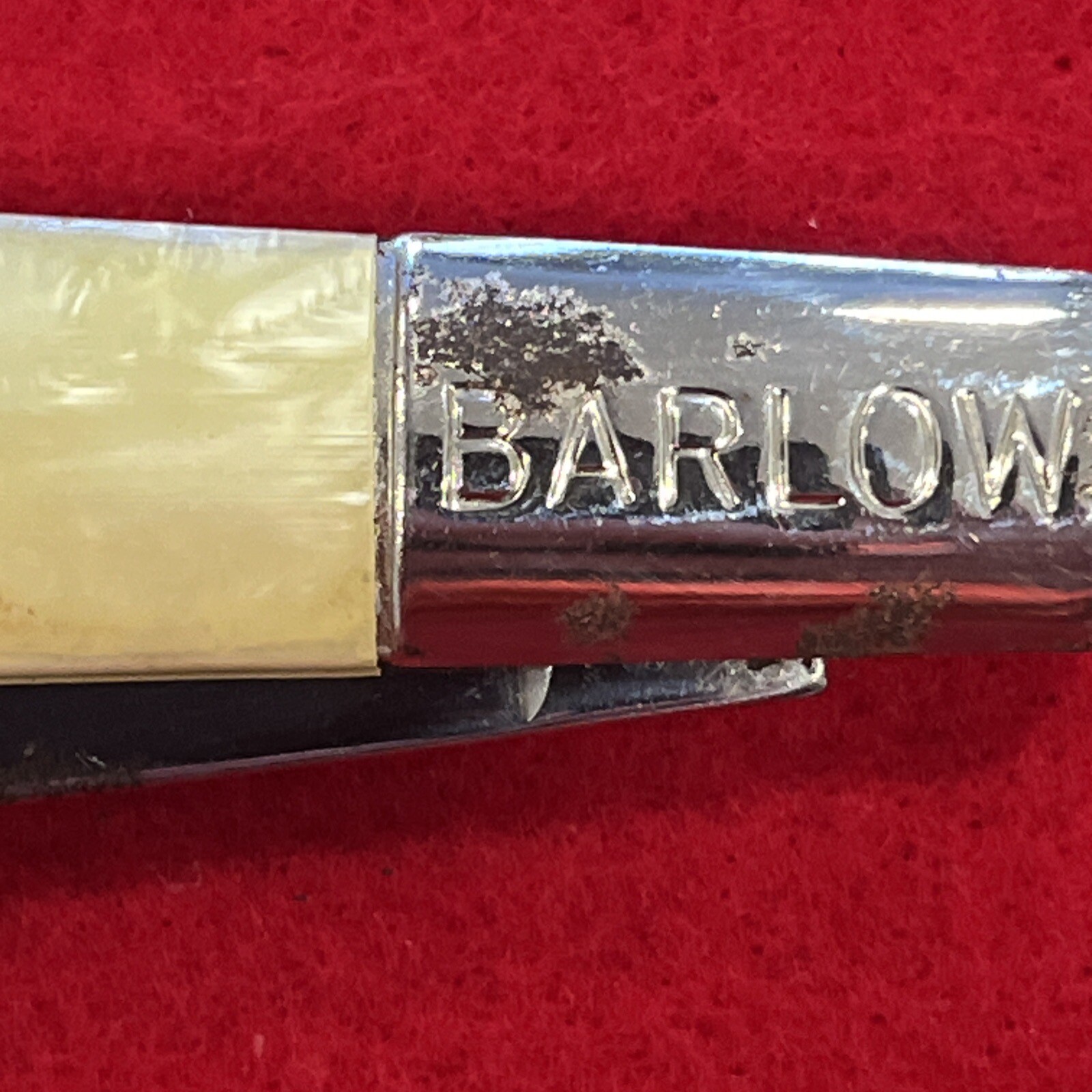 VINTAGE BARLOW HAMMER BRAND 2 BLADE KNIFE PEARL HANDLE eBay