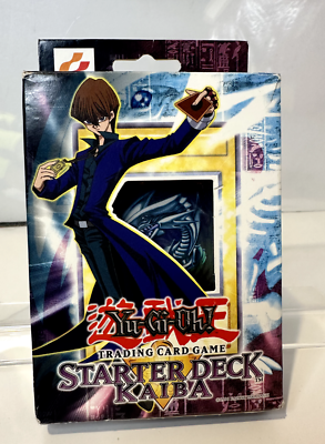 yugioh starter deck 1996 Yu-Gi-Oh! 1996 TCG Starter Deck Kaiba Unlimited Edition Unopened Factory  Sealed