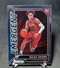 Isaac Okoro Emergent Rookie RC 2020-21 Prizm NBA Card #15 Cleveland Cavaliers. rookie card picture