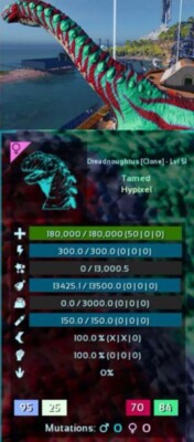 Ark Survival Ascended PVE SANTA FEMALE DREADNOUGHTUS 50 PUNKTE HP XBOX/PC/PS5