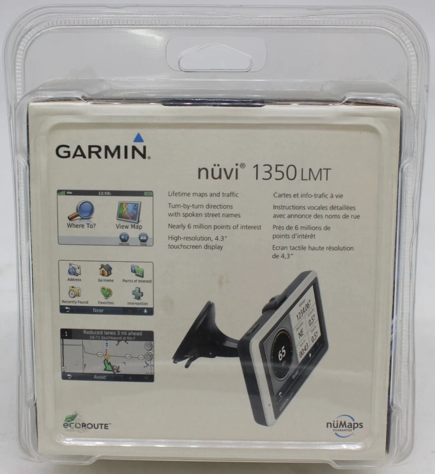 Garmin Nüvi 1350 LMT Lifetime Maps Mountable Navigation System New 4.3" Screen - Image 2 of 4