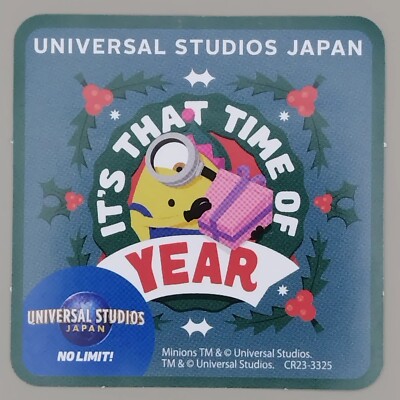 Minions TM UNIVERSAL STUDIOS JAPAN USJ Kinder Aufkleber EDION Sticker Punkte 1