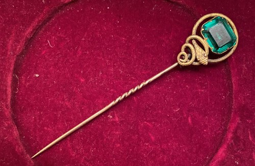 Beautiful Antique Victorian Nouveau 18k 14k Gold Snake Stick Pin - 第 3/11 張圖片