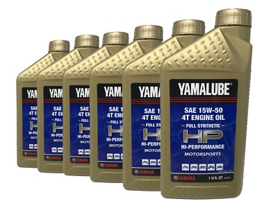Yamaha Genuine OEM Yamalube Full Synthetic 15W-50 Oil LUB-15W50-FS
