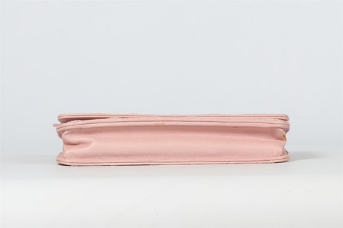 CHANEL PINK 2014 CHAIN ON WALLET QUILTED LEATHER SHOULDER BAG - Picture 8 of 11