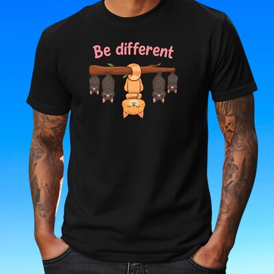 Herren T-Shirt be different Motiv Baumwolle Größe XS bis 5XL